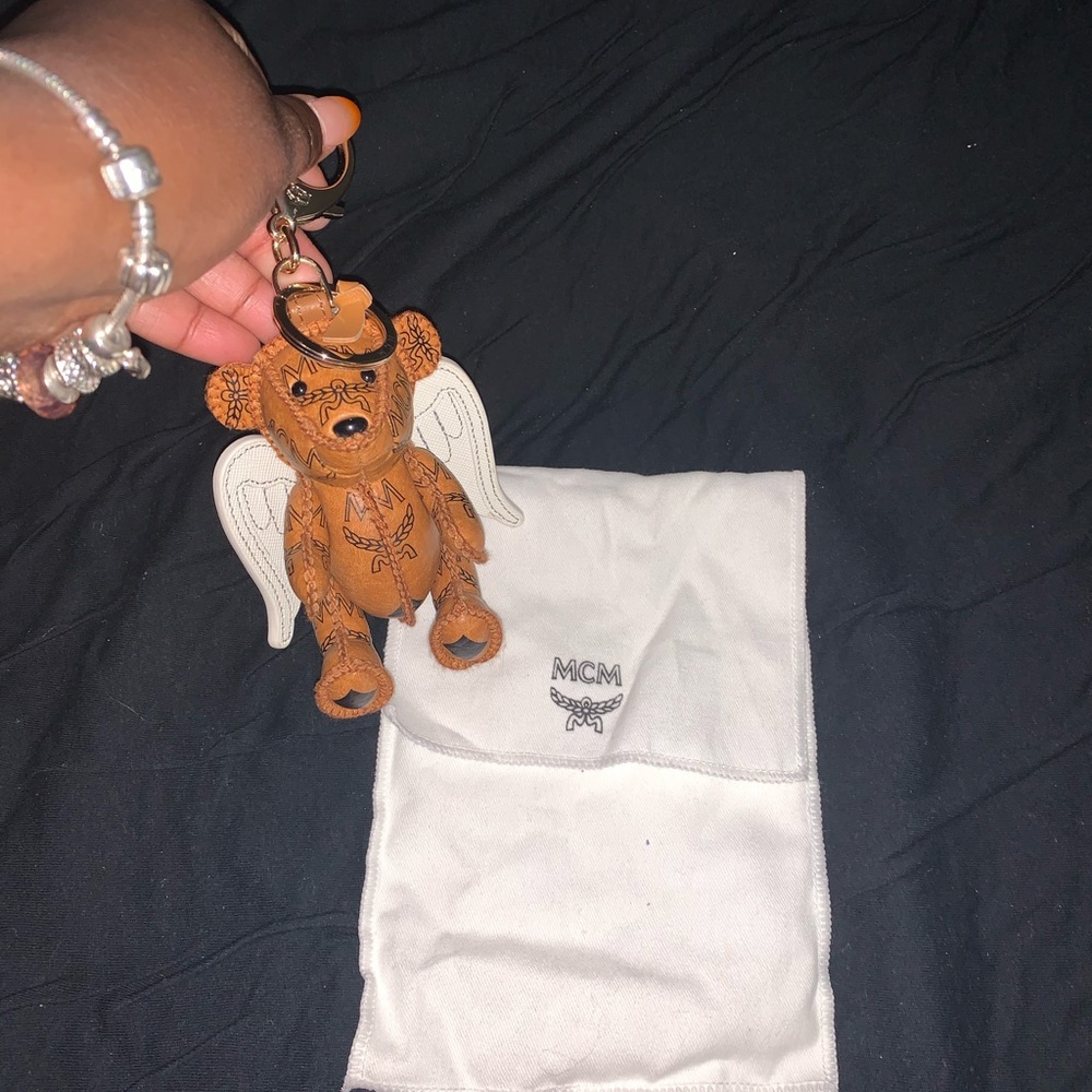 MCM Bear & Wings Coates Canvas Bag Charm 🐻